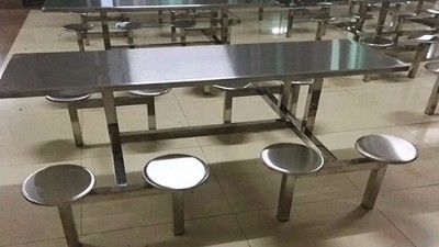 适合公司食堂餐桌椅8人连体 适合公司食堂餐桌椅8人连体