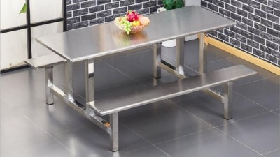 食堂4人不锈钢餐桌 食堂4人不锈钢餐桌